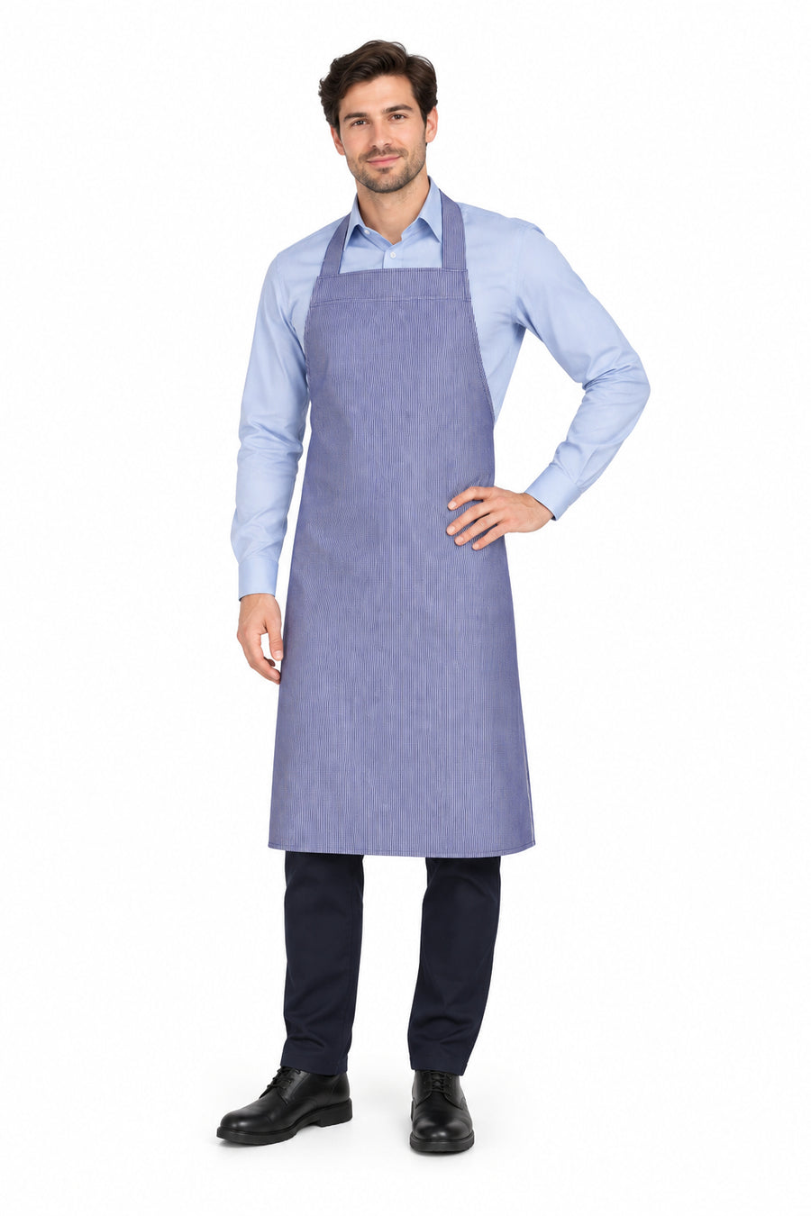 Halterschort Groot - Denim en Bakkersruit