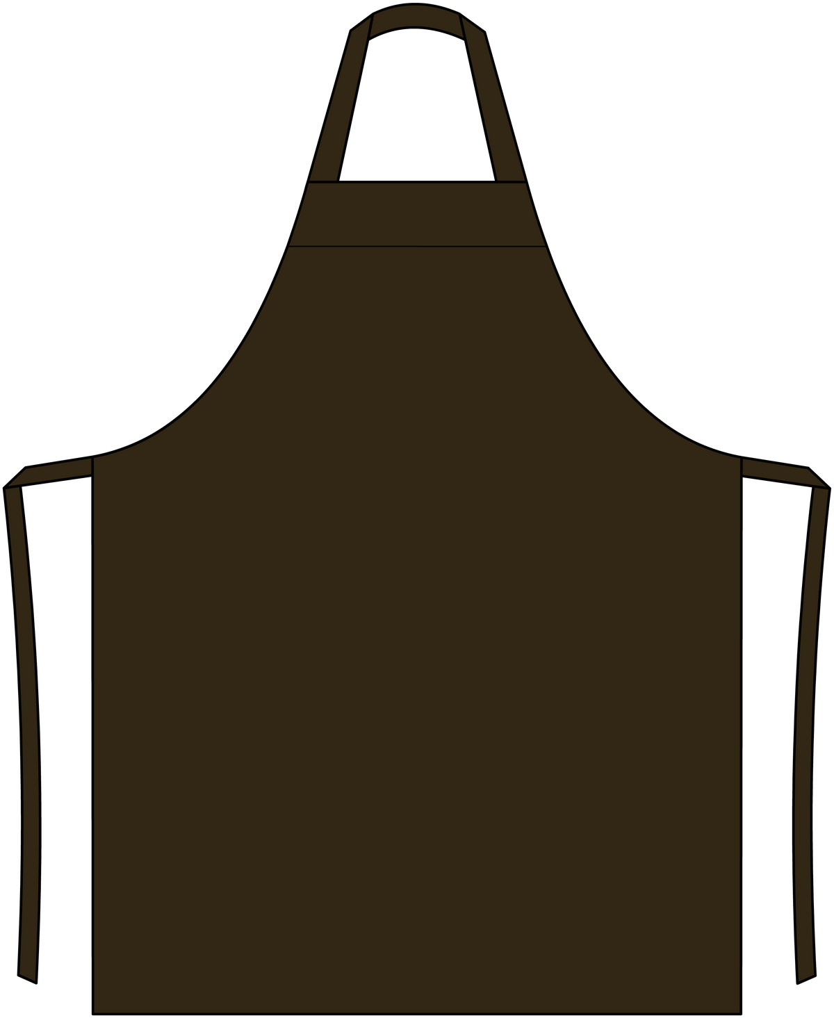 Halterschort bruin