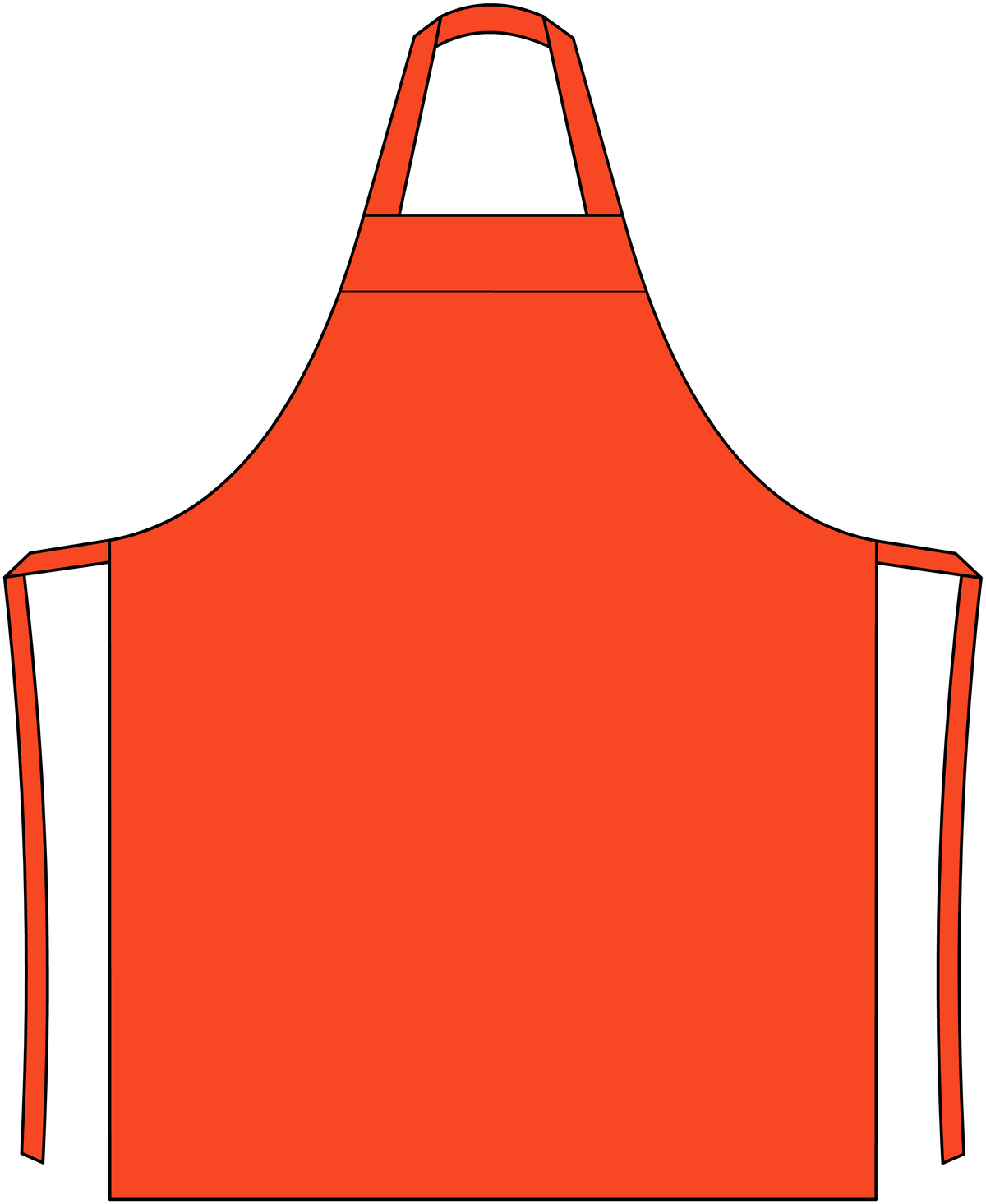 Halterschort oranje